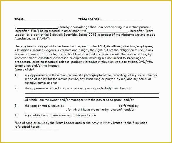 Free Photo and Video Release form Template Of Free Medical Release form Sample Template Printable