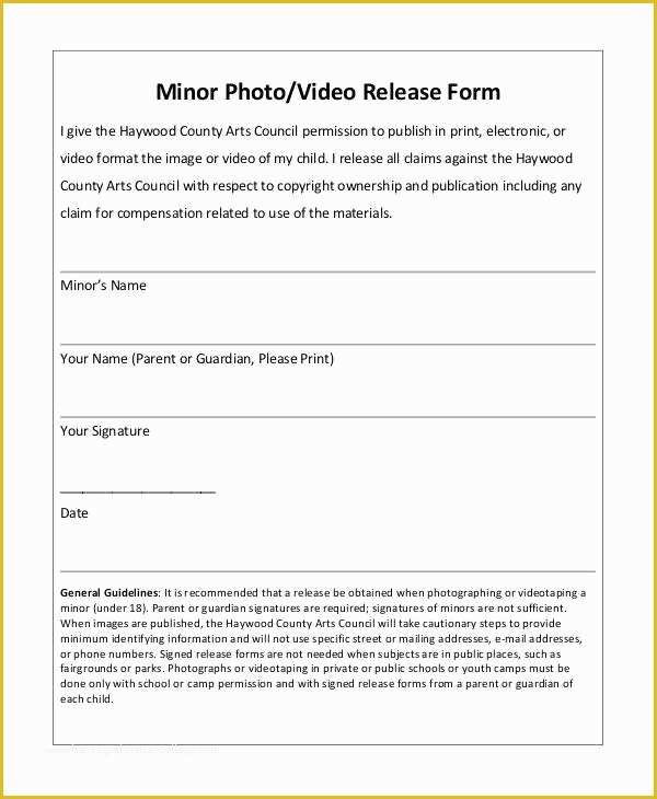 Free Photo and Video Release form Template Of Grapher Release forms