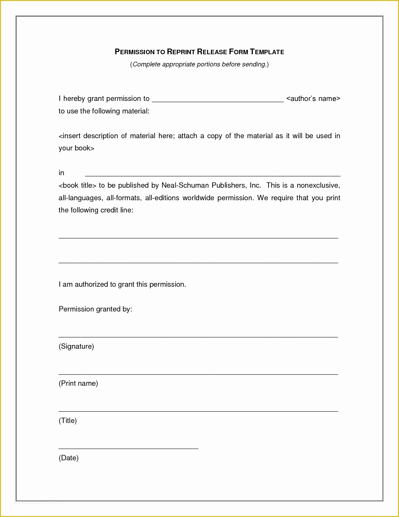 Free Photo and Video Release form Template Of Release form Template