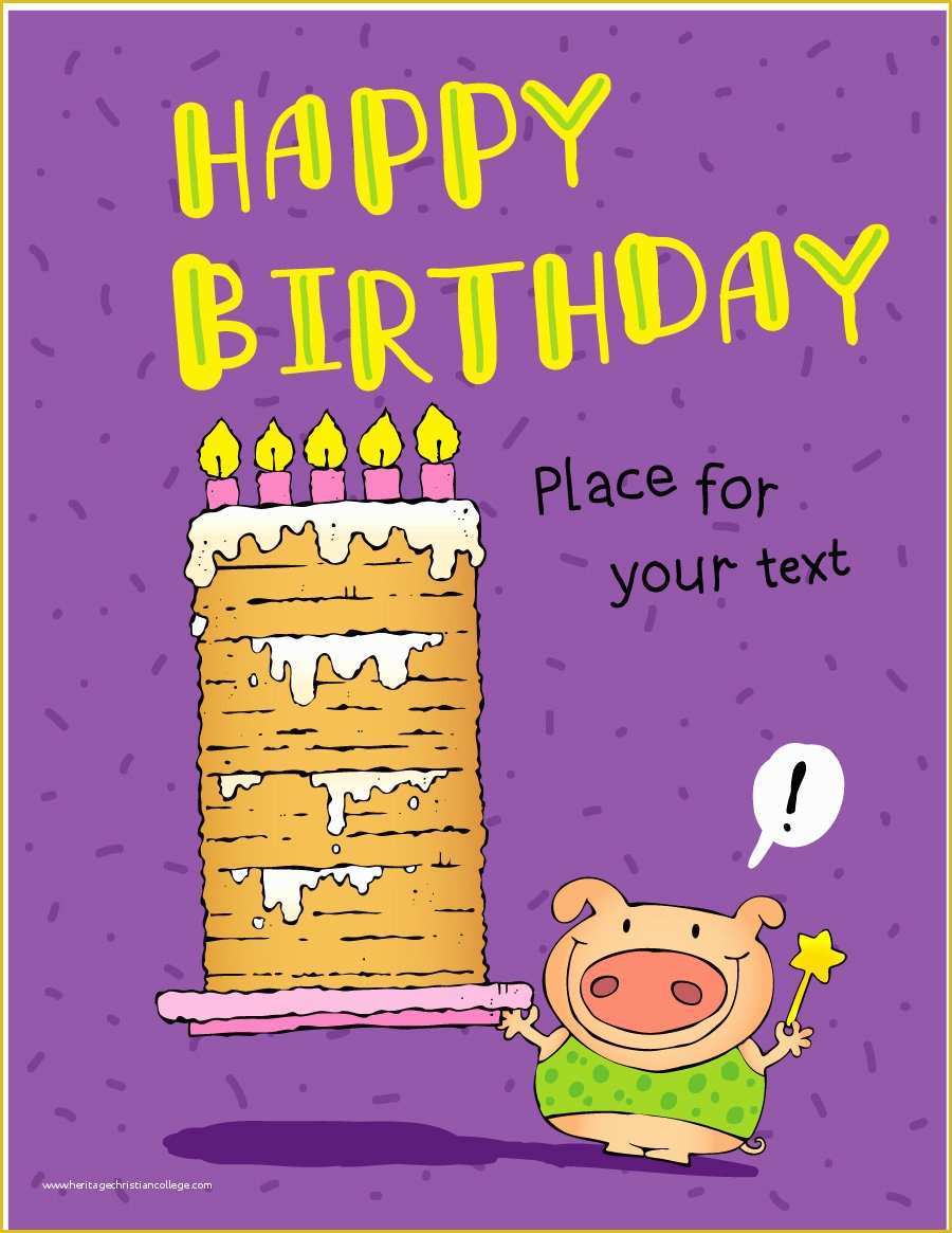 Free Photo Birthday Card Template Of 40 Free Birthday Card Templates Template Lab