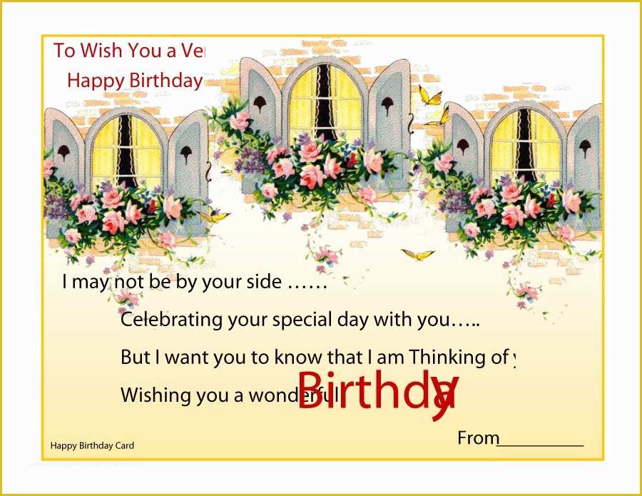 Free Photo Birthday Card Template Of 40 Free Birthday Card Templates Template Lab