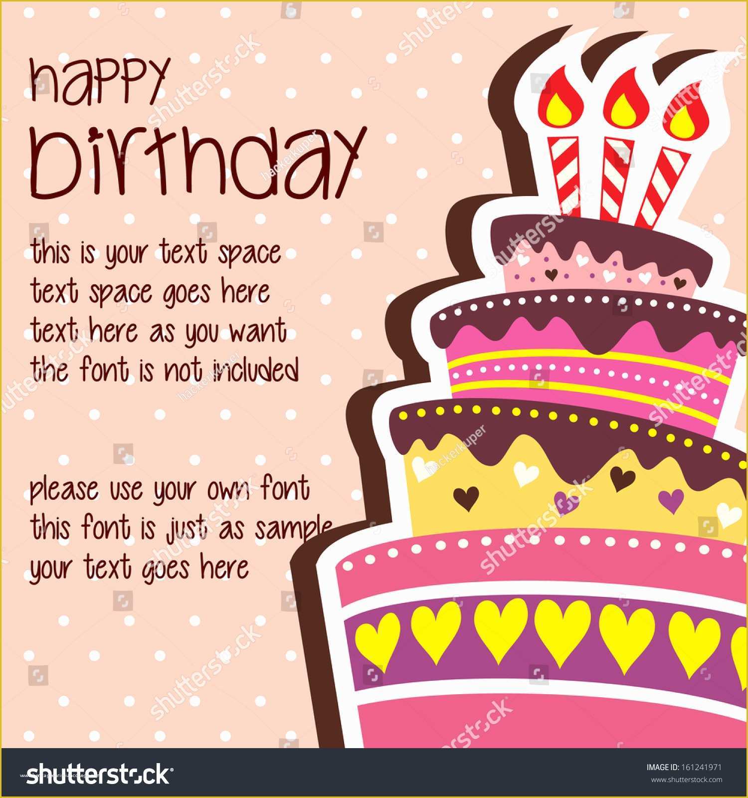 Free Photo Birthday Card Template Of Birthday Card Template