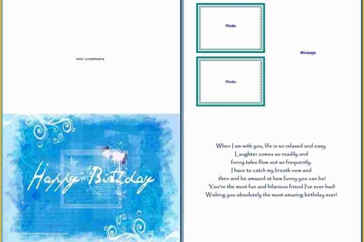 Free Photo Birthday Card Template Of Birthday Card Template