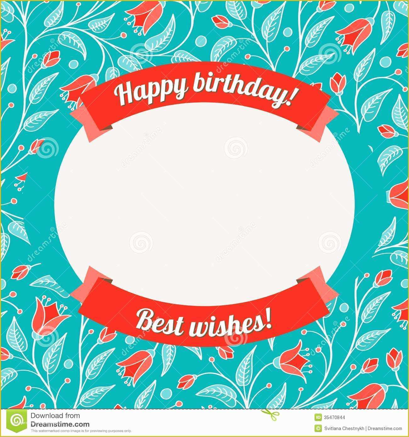 Free Photo Birthday Card Template Of Card Birthday Card Template
