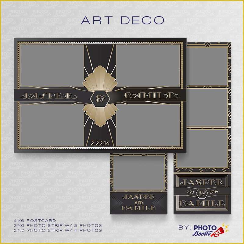 Free Photo Booth Template Photoshop Of Art Deco 1 – Shop Psd Files
