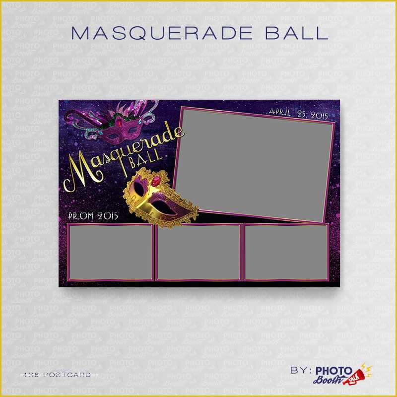 Free Photo Booth Template Photoshop Of Masquerade Ball – Shop Psd Files