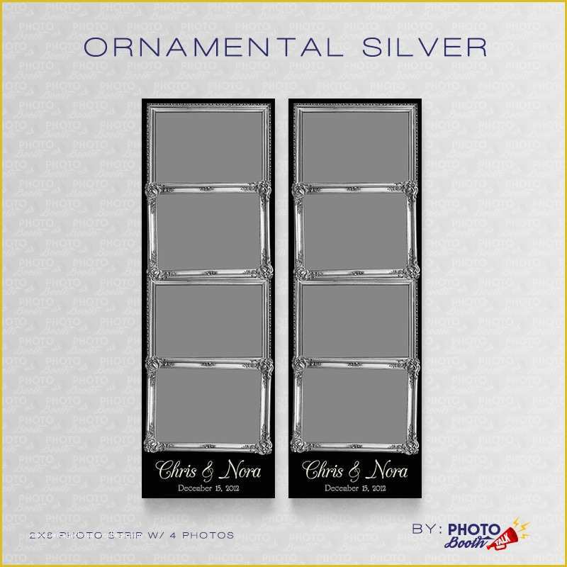 Free Photo Booth Template Photoshop Of ornamental Silver – Shop Psd Files