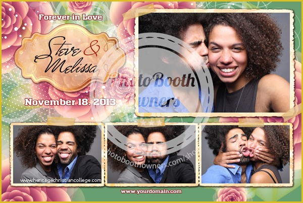 Free Photo Booth Template Photoshop Of Vintage Wedding Postcard