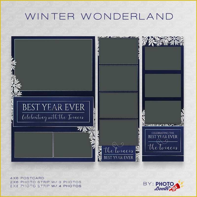 Free Photo Booth Template Photoshop Of Winter Wonderland 1 – Shop Psd Files