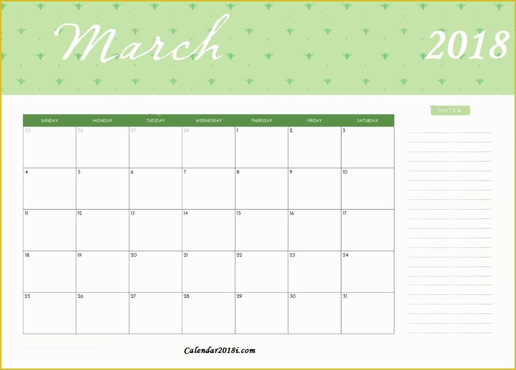 Free Photo Calendar Template 2018 Of 2018 Monthly Calendar Template