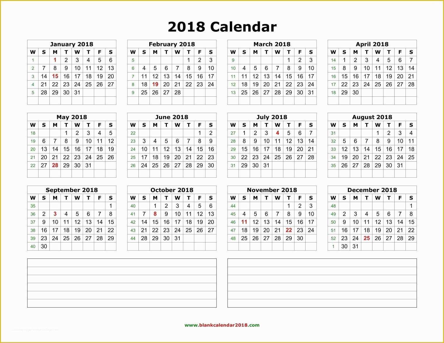 Free Photo Calendar Template 2018 Of Portrait