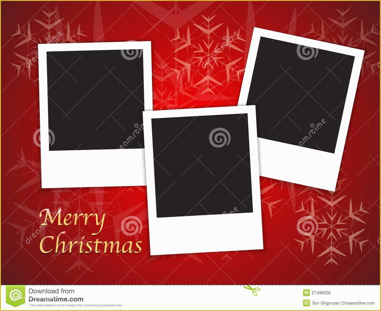 Free Photo Christmas Card Templates Of Christmas Card Templates with Blank Frames Stock