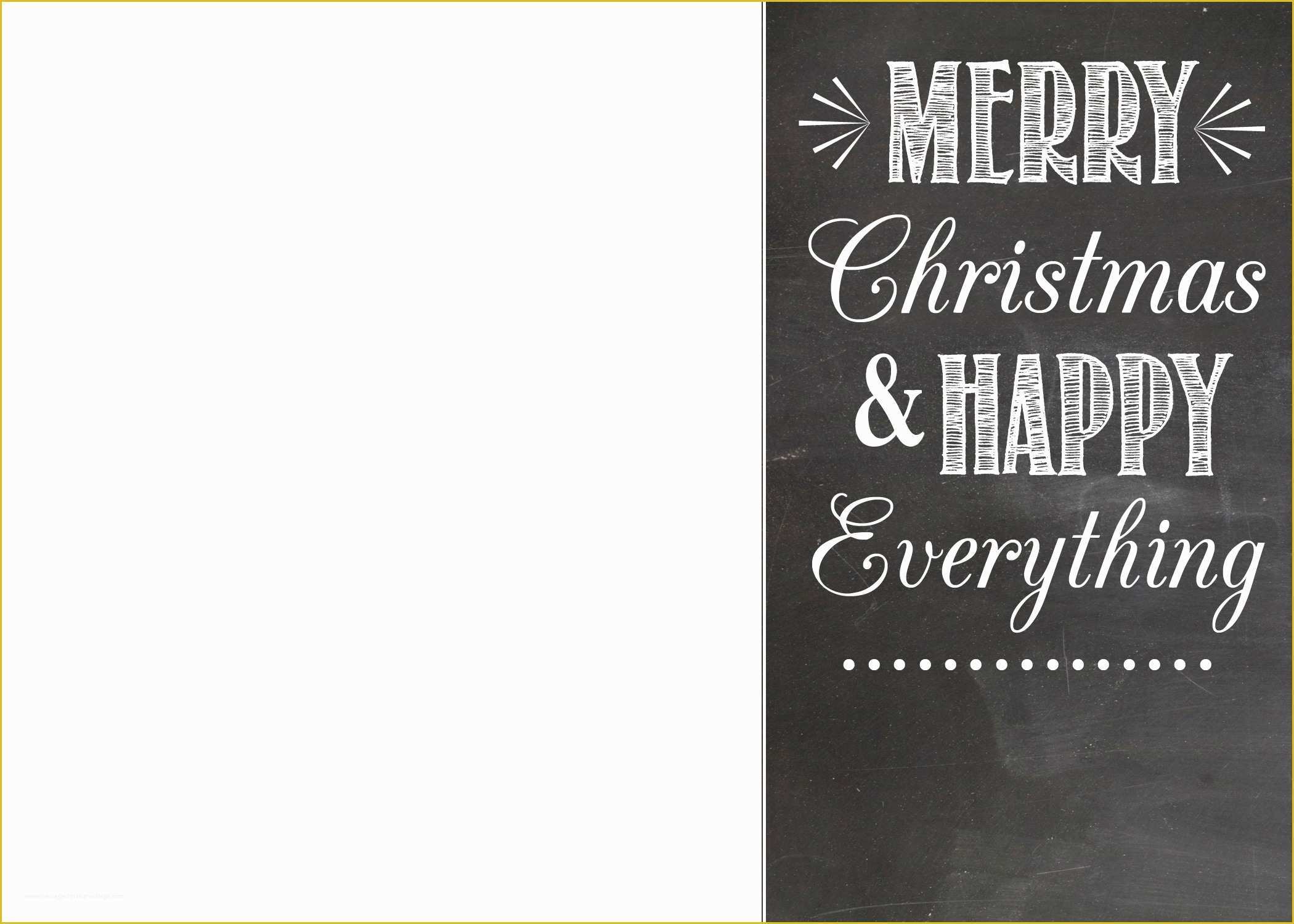 Free Photo Christmas Card Templates Of Free Chalkboard Christmas Card Templates
