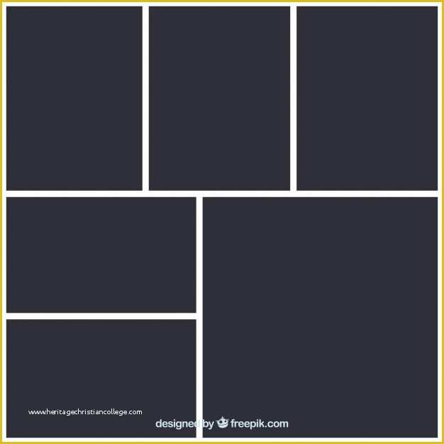 Free Photo Frame Templates Online Of Black Photo Frame Collage Template Vector