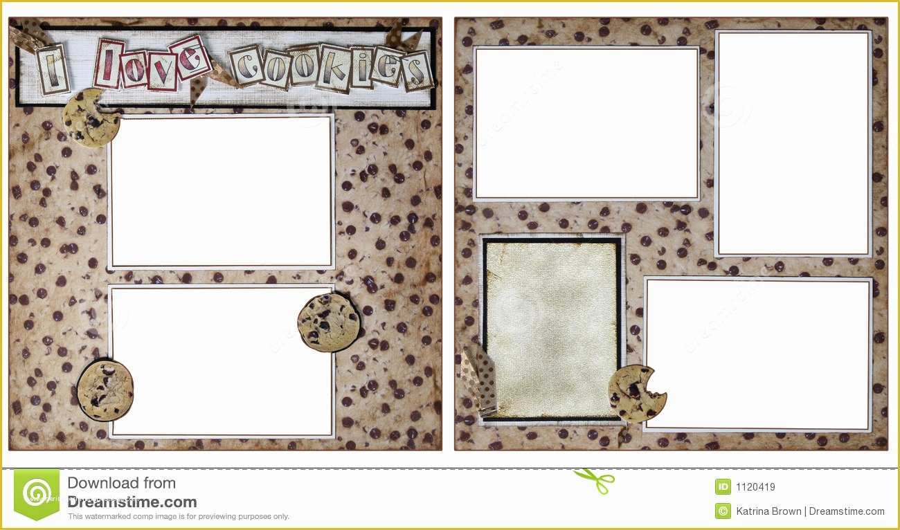 Free Photo Frame Templates Online Of Cookie Baking Scrapbook Frame Template Royalty Free Stock