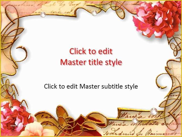 Free Photo Frame Templates Online Of Flowers Powerpoint Templates