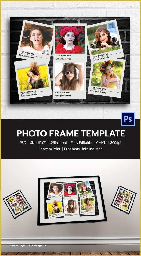 Free Photo Frame Templates Online Of Frame Template 35 Free Printable Jpg Psd Esi