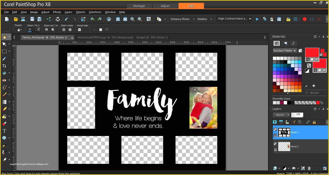 Free Photo Frame Templates Online Of How to Use Collage Templates Corel Discovery Center