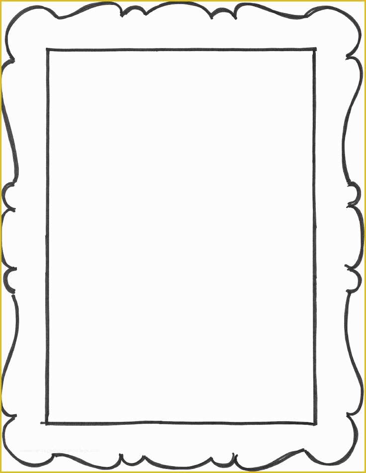 Free Photo Frame Templates Online Of Templates Clipart Blank Frame Pencil and In Color