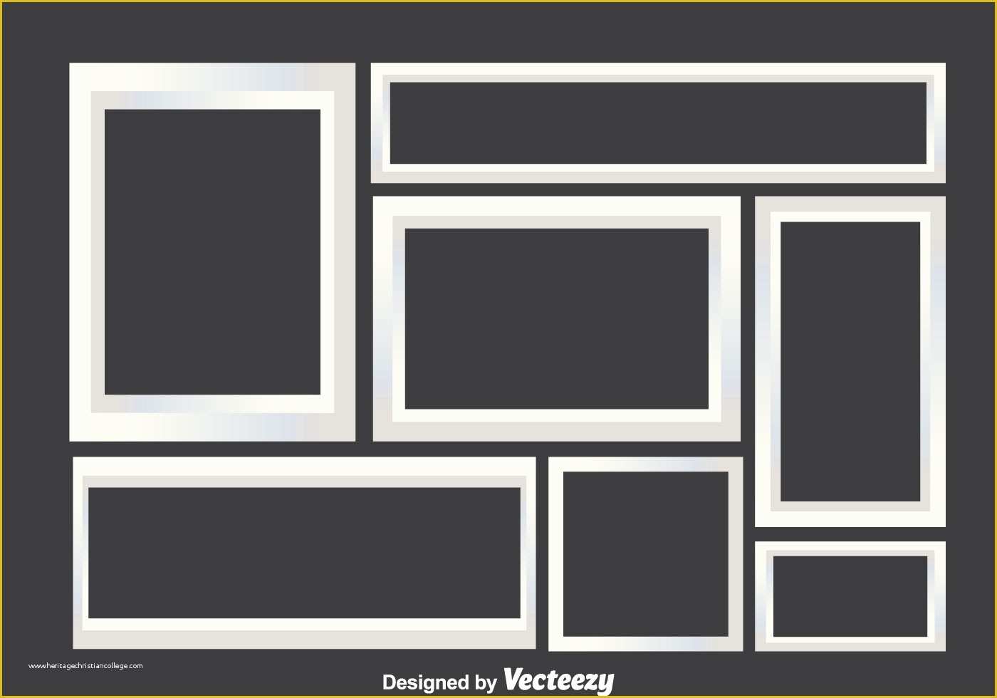 Free Photo Frame Templates Online Of White Collage Frames Download Free Vector Art