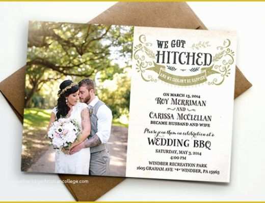 Free Photo Invitation Templates Of 24 Wedding Invitations Ai Psd Indesign Word