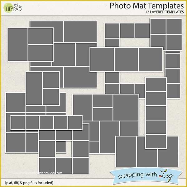 Free Photo Mat Templates Of Digital Scrapbook Template Mats