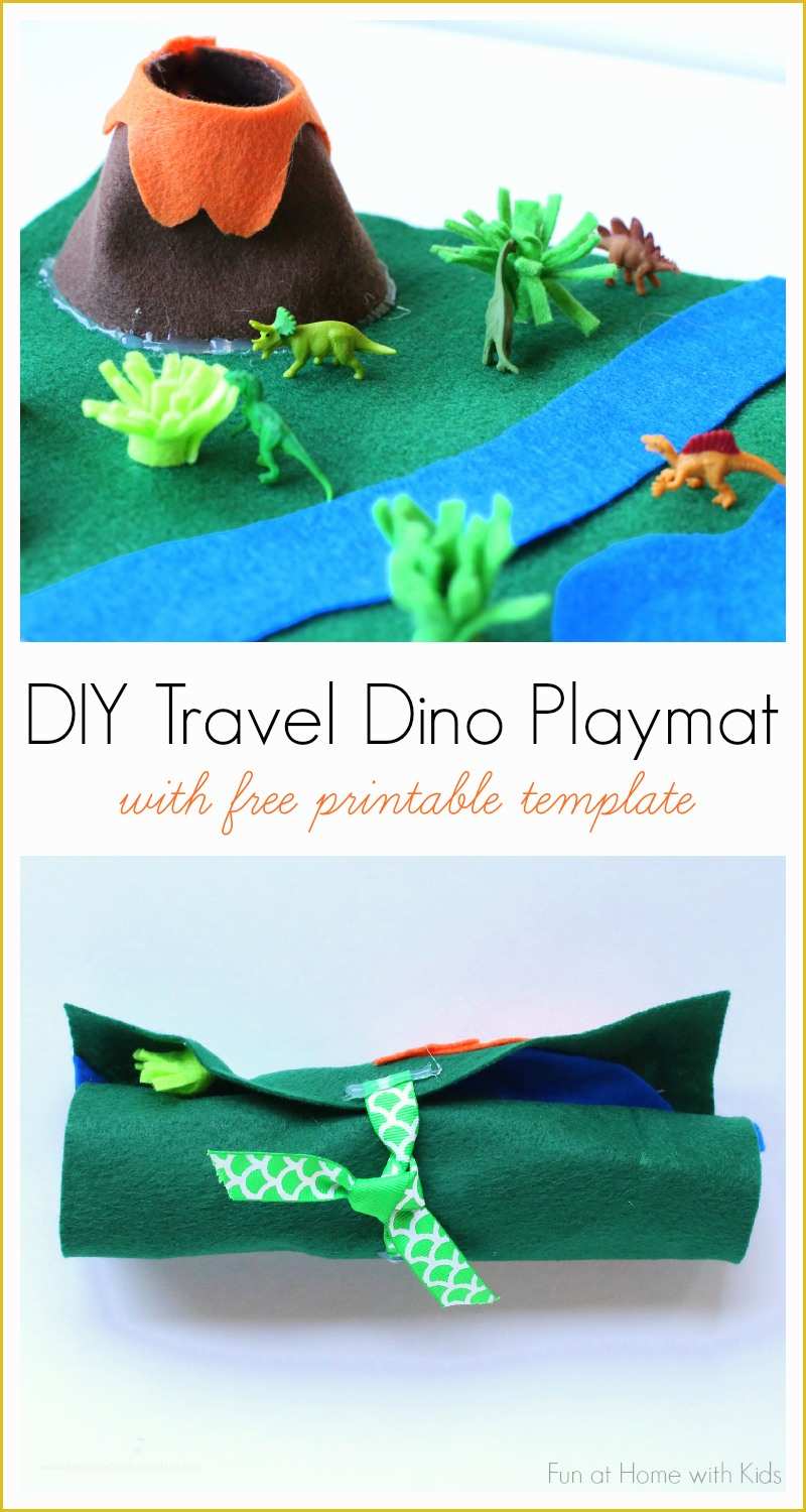 Free Photo Mat Templates Of Diy No Sew Portable Travel Dinosaur Playmat with Free