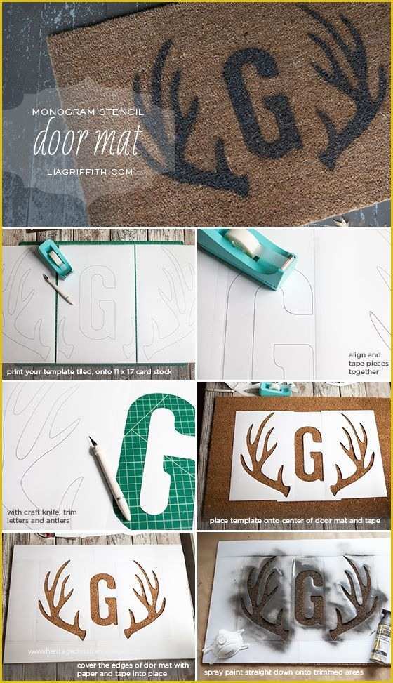 Free Photo Mat Templates Of Tutorial Diy Stenciled Door Mat with Free Printable