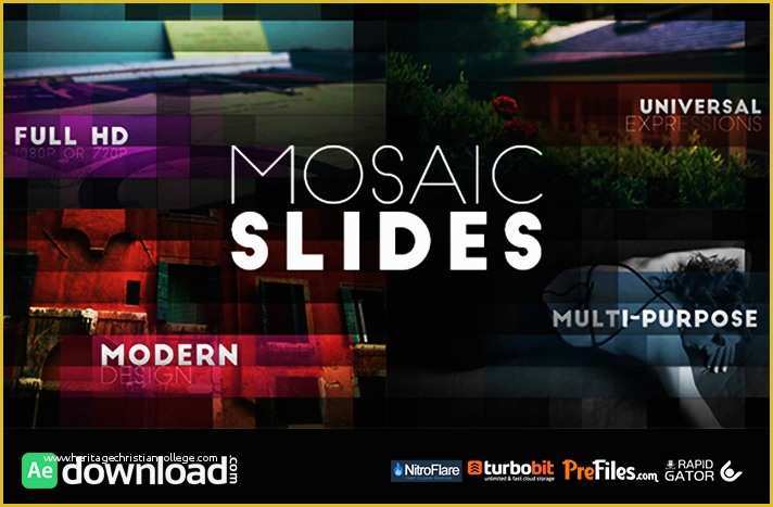 Free Photo Mosaic after Effects Templates Of Mosaic Slides Videohive Free Download Free after