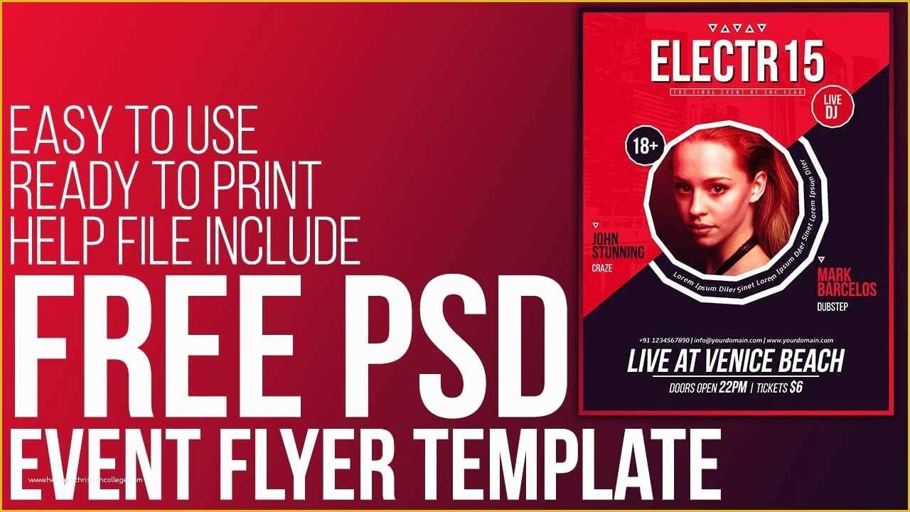 Free Photo Templates for Printing Of Free Psd event Flyer Template Ready to Print