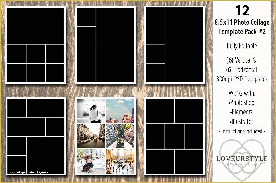 Free Photo Templates Of 13 Designs for Your Album Editable Psd In Design
