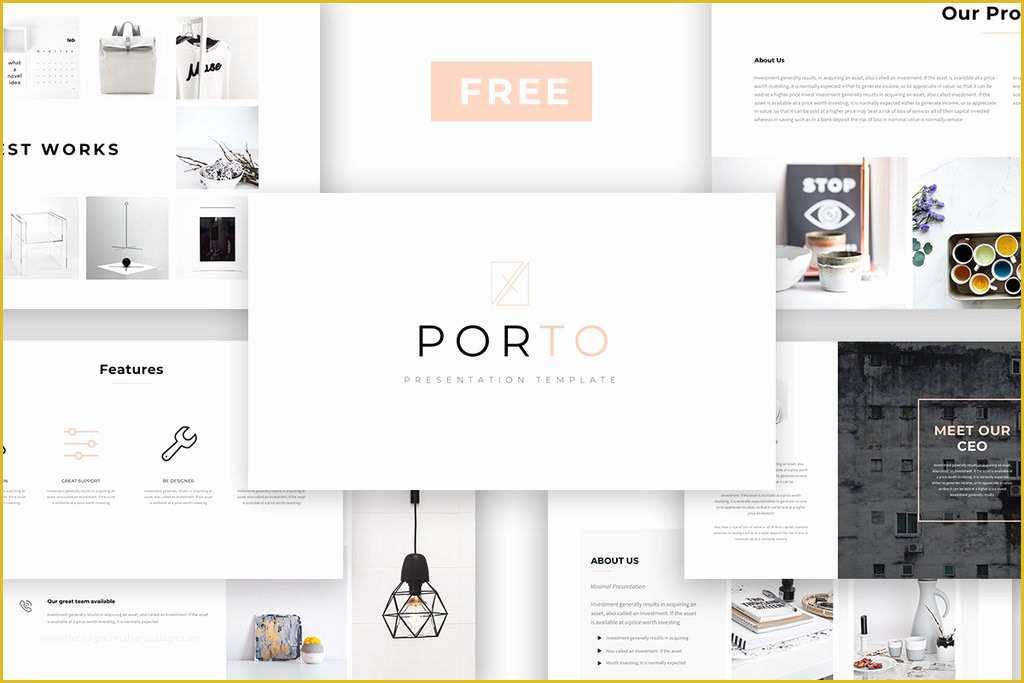 Free Photo Templates Of 50 Best Free Powerpoint Templates On Behance
