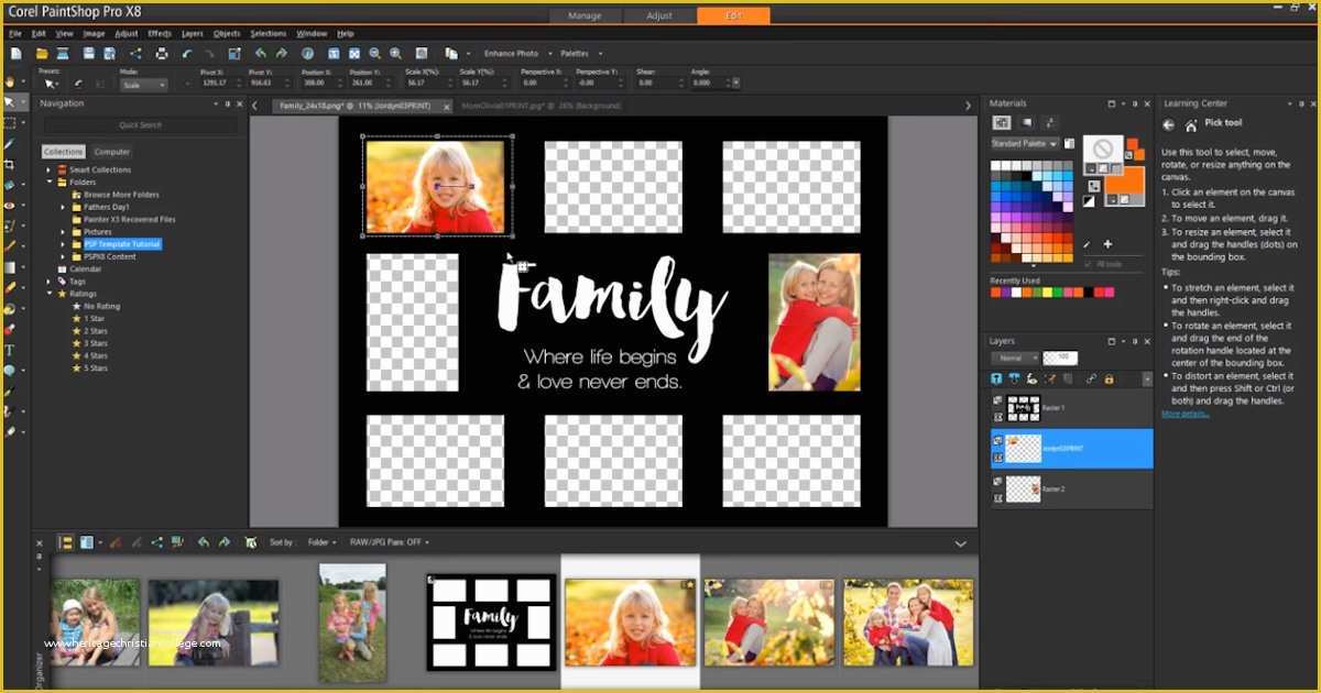 Free Photo Templates Of How to Use Collage Templates Corel Discovery Center