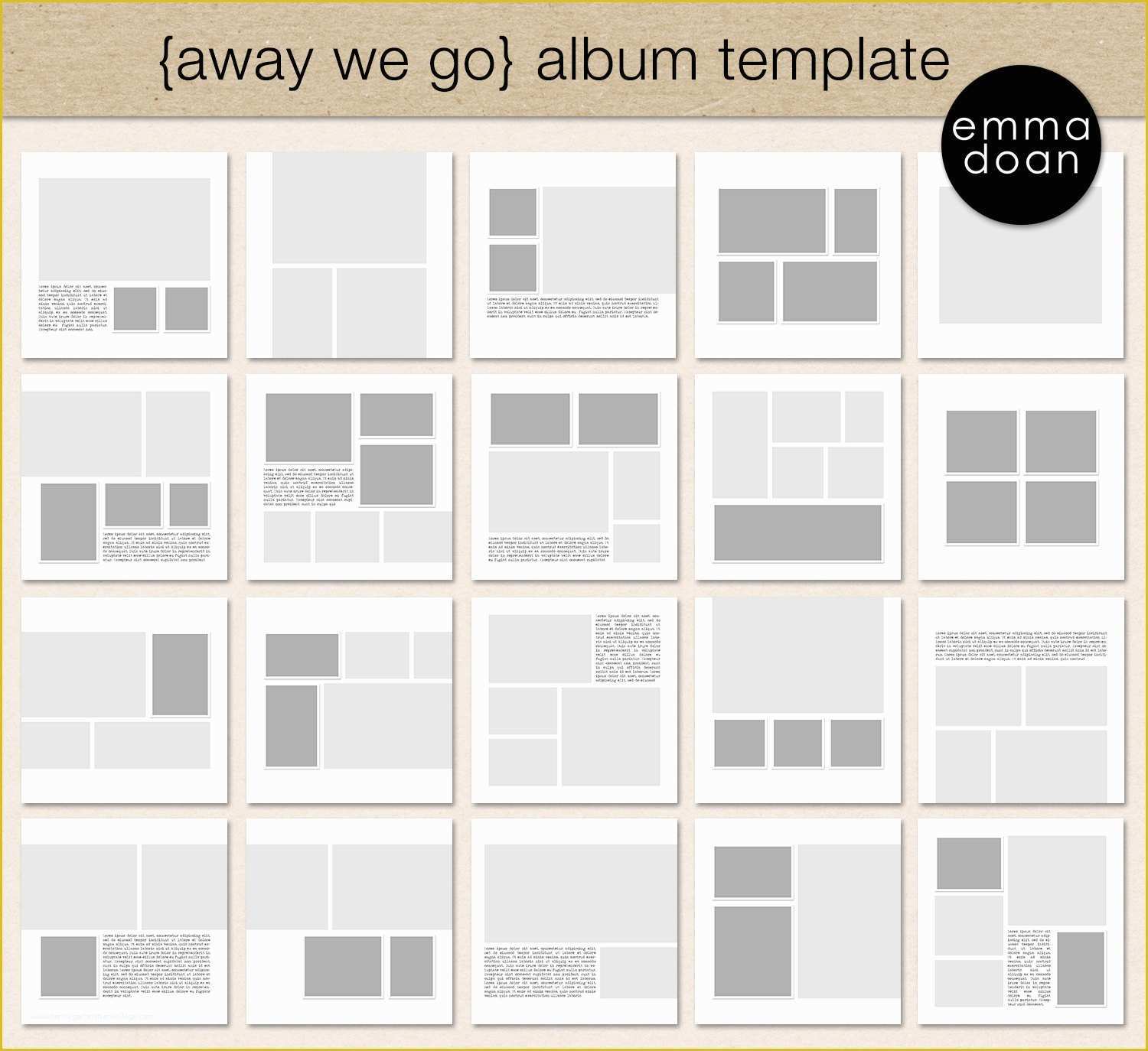 Free Photobook Template Of Away We Go Album Template 12x12 Travel Album