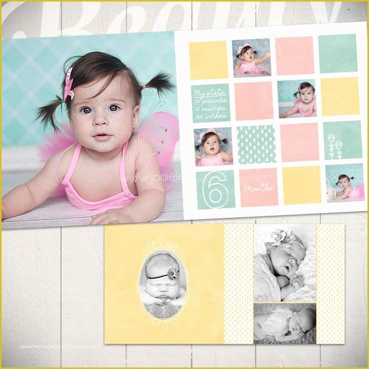 Free Photobook Template Of Baby Album Template Watch Me Grow