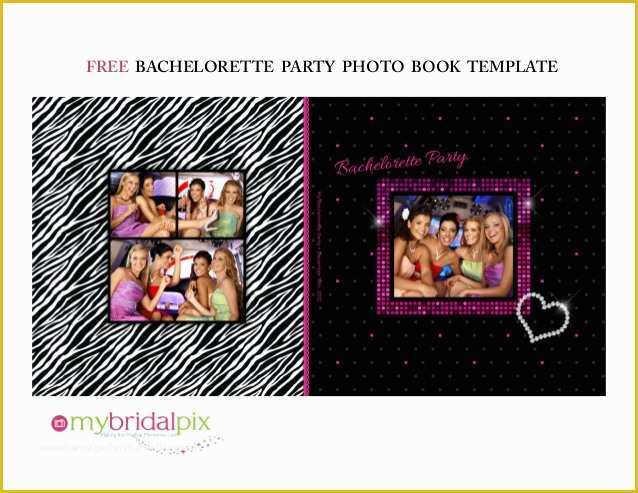 Free Photobook Template Of Bachelorette Party Book