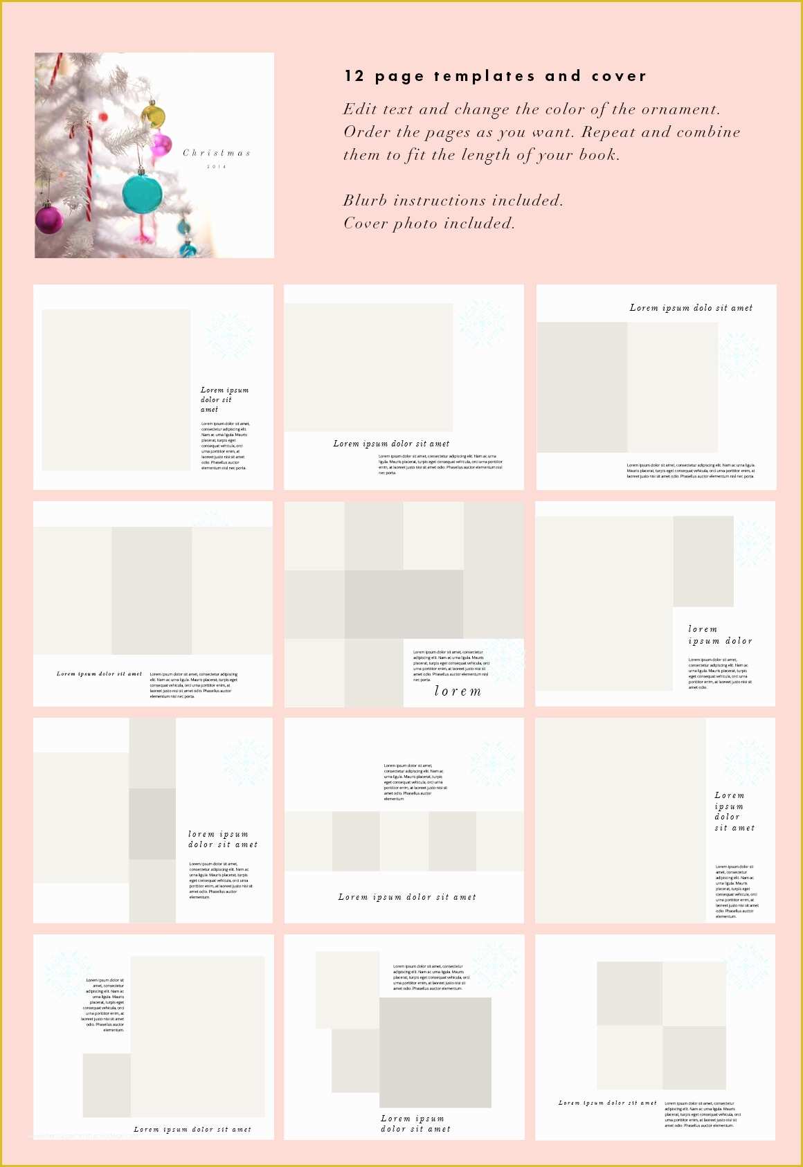 Free Photobook Template Of Blurb Book Christmas Edition Templates On Creative