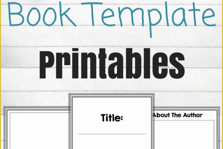 Free Photobook Template Of Free Book Template Printables Rachel K Tutoring Blog