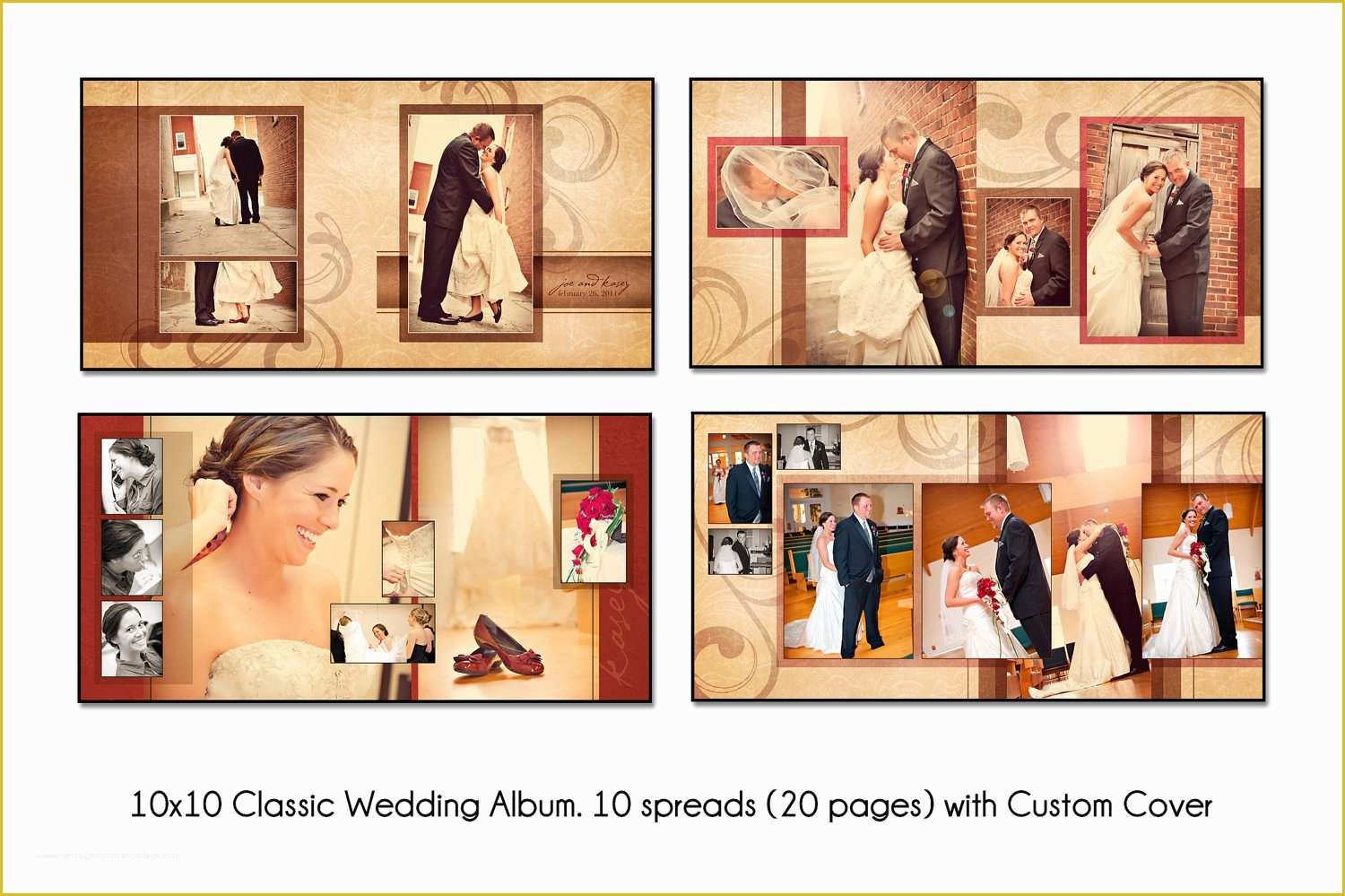 Free Photobook Template Of Psd Wedding Album Template Autumn Swirl 12x12 10spread 20