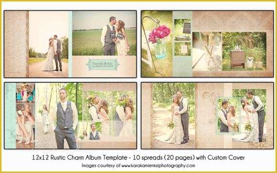 Free Photobook Template Of Rustic Charm 12x12 Wedding Album Template 10 Spread