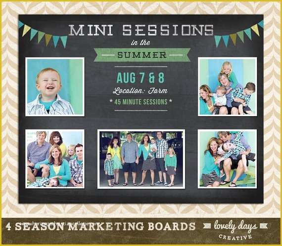 Free Photography Marketing Templates Of Blog Board Graphy Marketing Mini Session Ad Template for