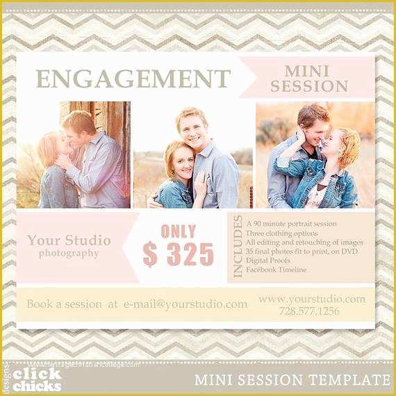 Free Photography Marketing Templates Of Engagement Mini Session Graphy Marketing Template