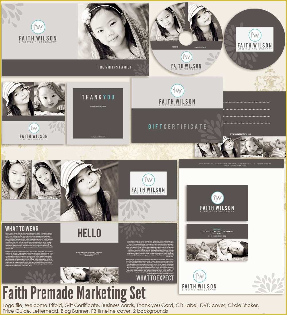 Free Photography Marketing Templates Of Faith Premade Graphy Marketing Set Templates [ms