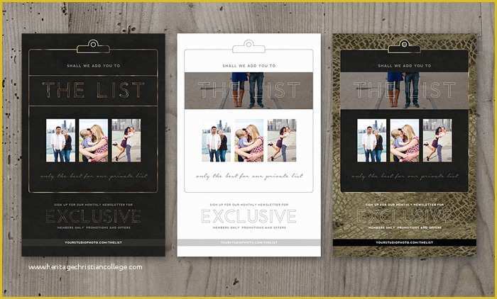 Free Photography Marketing Templates Of Grapher Marketing Template Newsletter Sign Up Luxe