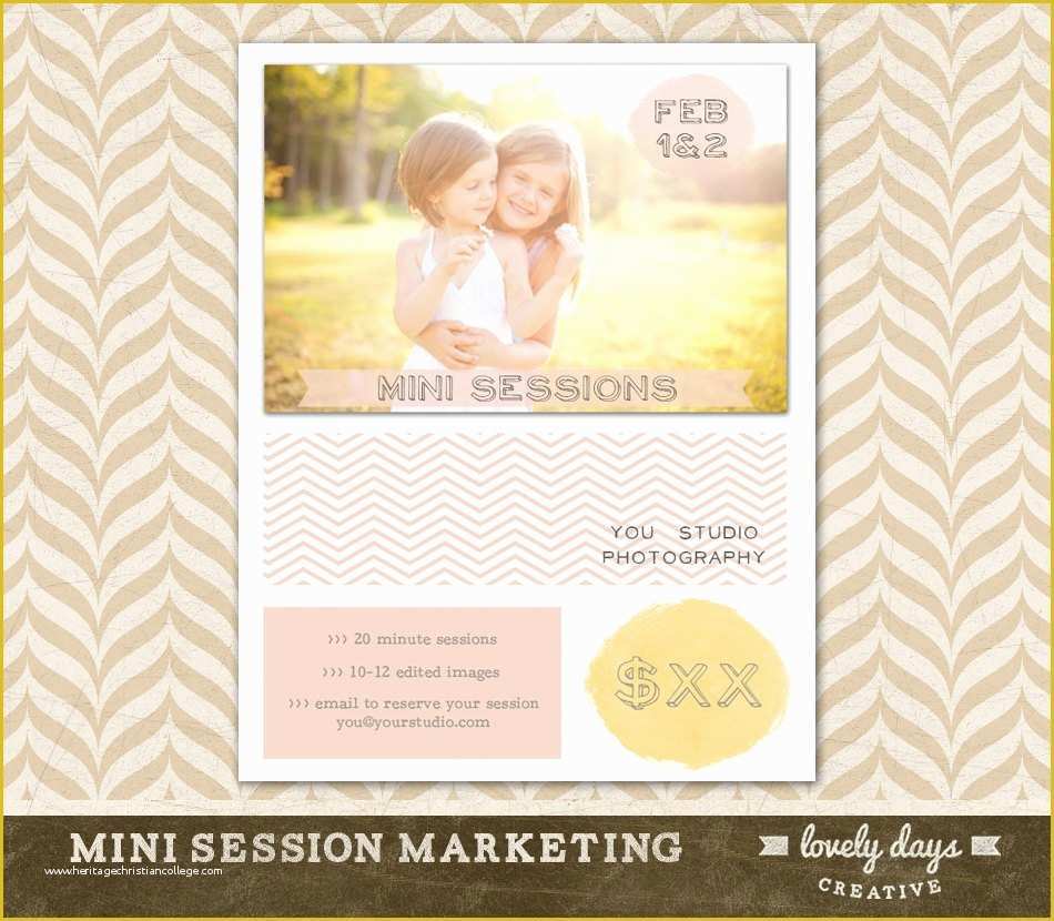 Free Photography Marketing Templates Of Mini Session Template Marketing Board for Graphers