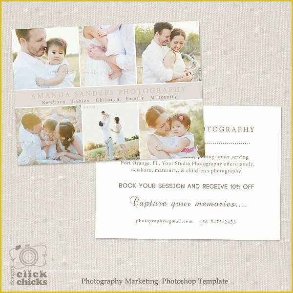 Free Photography Marketing Templates Of Promo Card Graphy Marketing Template Flyer Postcard