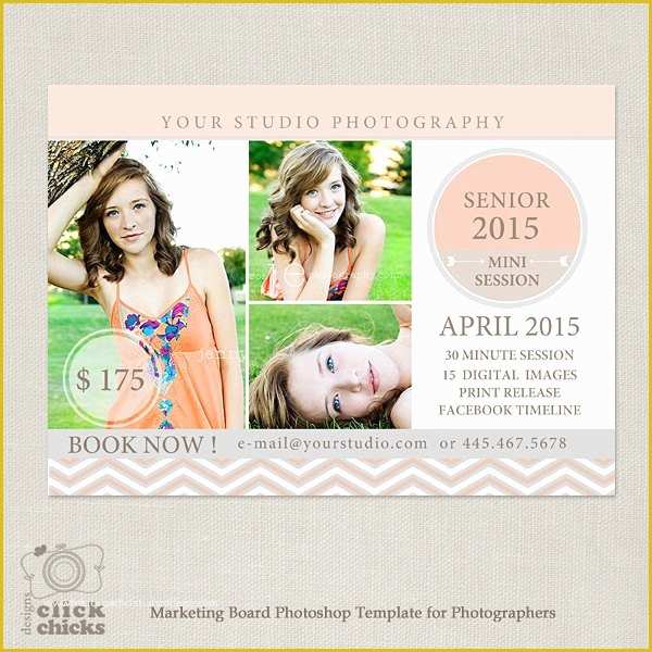 Free Photography Marketing Templates Of Senior Mini Session Template Marketing Board for