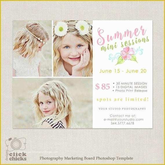 Free Photography Marketing Templates Of Summer Mini Session Template Graphy Marketing Boadr