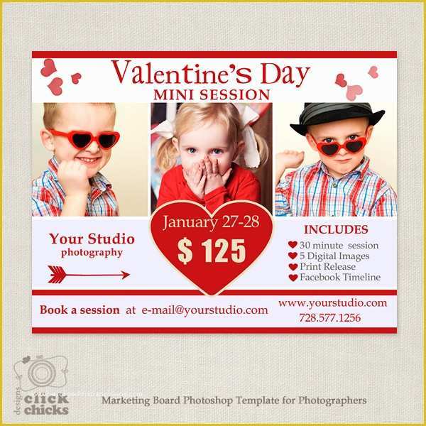 Free Photography Marketing Templates Of Valentine S Day Mini Session Template Graphy
