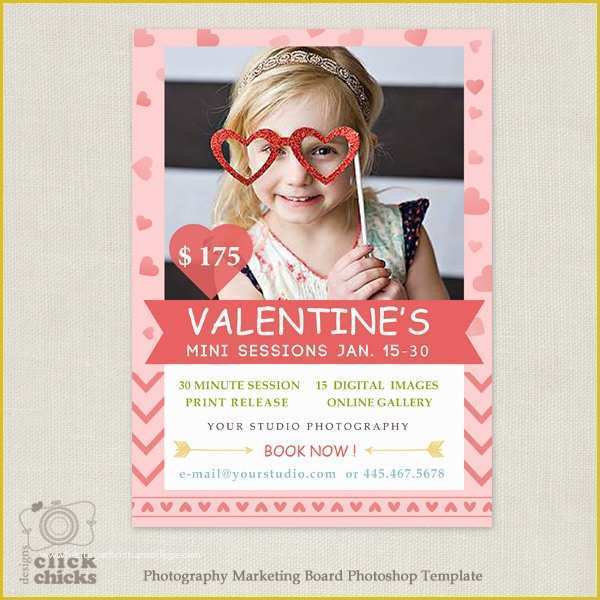 Free Photography Marketing Templates Of Valentine S Day Mini Session Template Graphy